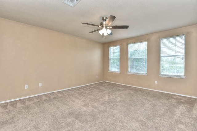 2625 Summerwalk Pl, Round Rock, TX 78665 - empty room with carpet flooring, ceiling fan, and baseboards