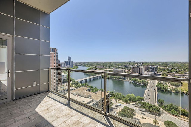 210 Lavaca St Unit 2704, Austin, TX 78701 - balcony featuring a city view and a water view