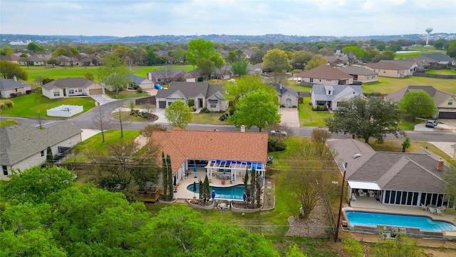 birds eye view of property featuring a residential view