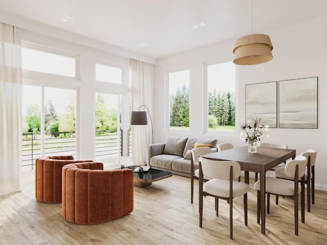 sunroom / solarium with a wealth of natural light