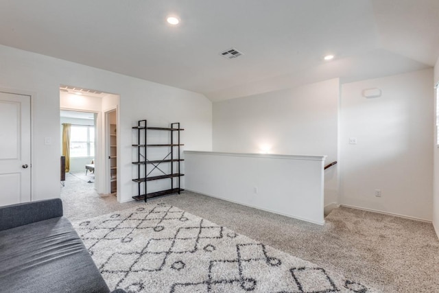532 Greatest Gift Way, Jarrell, TX 76537 - carpeted living area featuring recessed lighting and baseboards