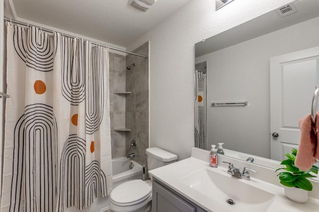 532 Greatest Gift Way, Jarrell, TX 76537 - full bath featuring vanity, shower / tub combo with curtain, and toilet