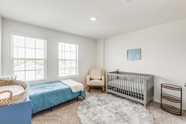 bedroom with carpet floors