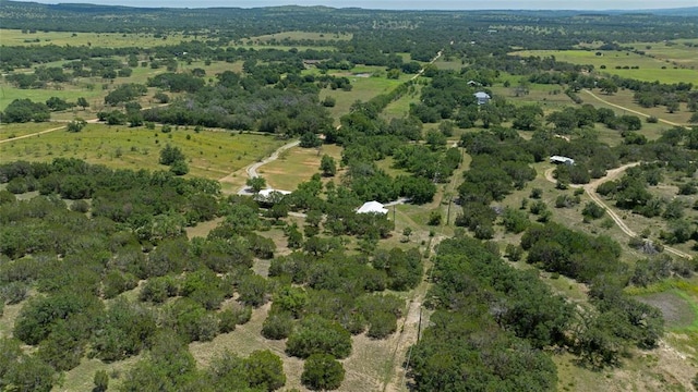 bird's eye view featuring a rural view