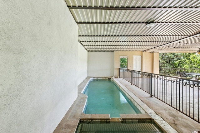 1204 Ogden Dr, Austin, TX 78733 - view of pool with a pool with connected hot tub