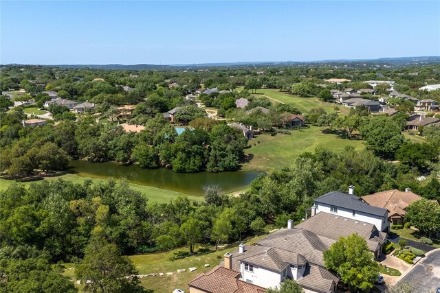 15 Chandon Ln, Lakeway, TX 78734 - aerial view of residential area with a large body of water and a tree filled landscape