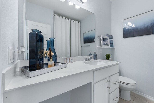 245 Six Shooter Dr, Kyle, TX 78640 - bathroom featuring vanity and tile patterned flooring