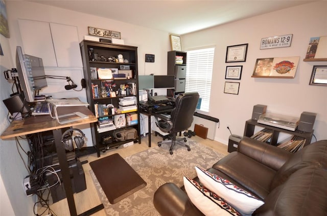 2504 Indian Clover Trl, Leander, TX 78641 - office area with wood finished floors