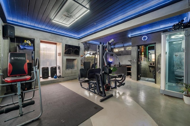 view of workout room