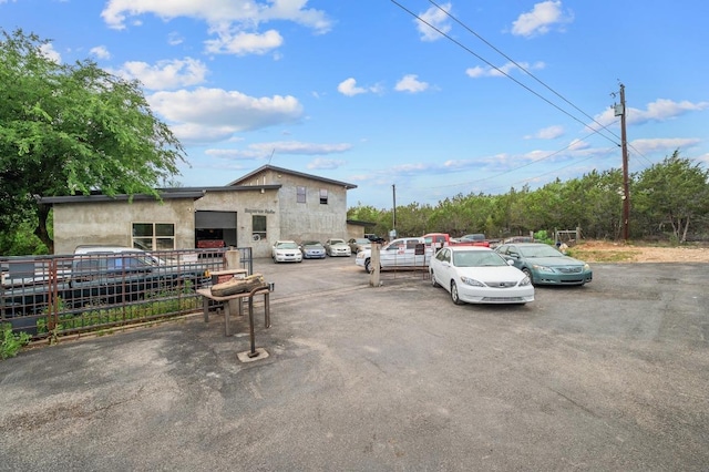 view of uncovered parking lot