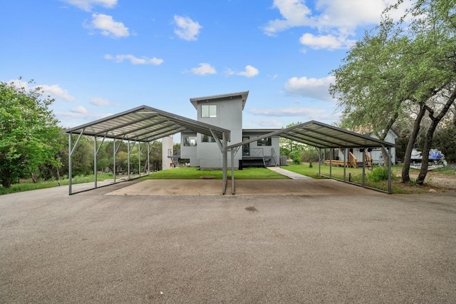 view of car parking with driveway