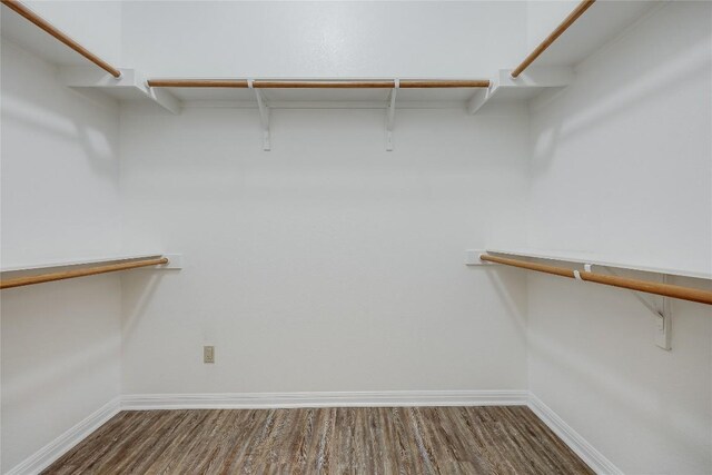 5004 Arrowhead Dr, Lago Vista, TX 78645 - walk in closet featuring wood finished floors