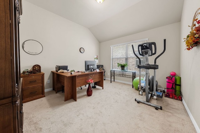 535 Tranquility Mtn, Buda, TX 78610 - carpeted office with baseboards and lofted ceiling