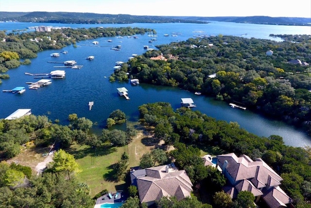 5711 Pool Canyon Cv, Austin, TX 78734 - bird's eye view of a large body of water