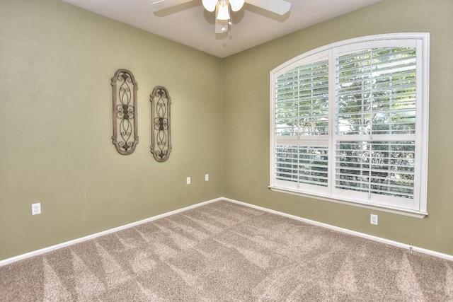 802 Apache Mountain Ln, Georgetown, TX 78633 - carpeted spare room with a ceiling fan and baseboards