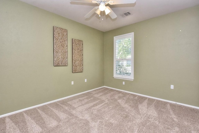 802 Apache Mountain Ln, Georgetown, TX 78633 - empty room featuring ceiling fan, carpet floors, and baseboards