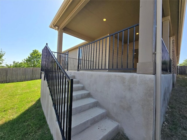 view of staircase