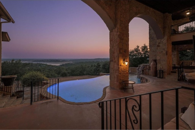 8315 Lime Creek Rd, Volente, TX 78641 - view of swimming pool featuring a patio area