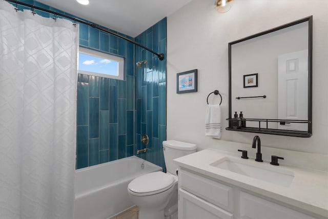 2003 Ploverville Ln, Austin, TX 78728 - full bath with shower / bath combination with curtain, vanity, and toilet