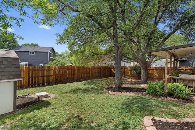 2003 Ploverville Ln, Austin, TX 78728 - view of yard with a fenced backyard