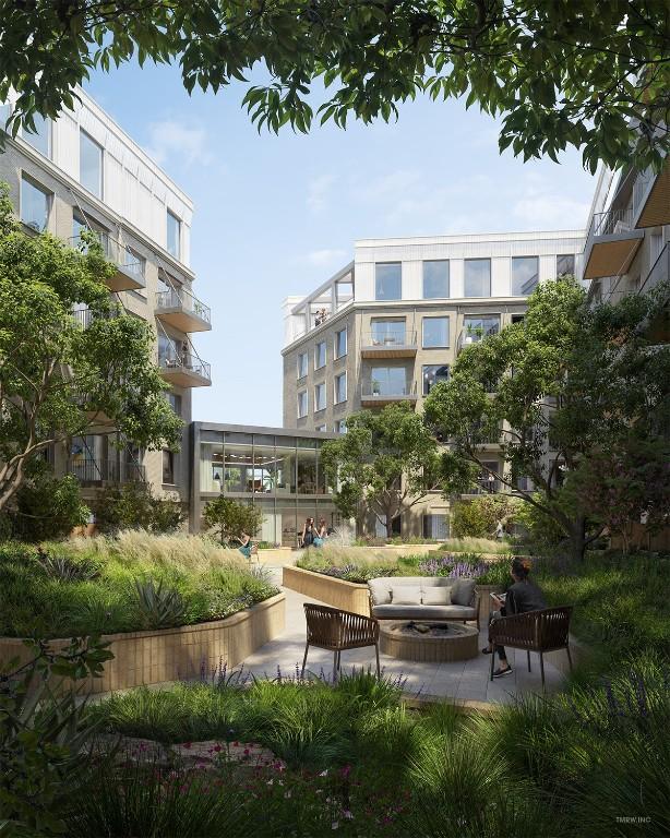 surrounding community featuring an outdoor living space
