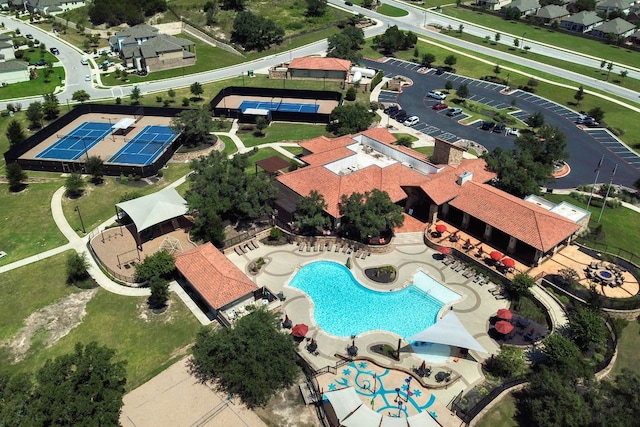 2505 Livenza Pl, Leander, TX 78641 - drone / aerial view of a pool