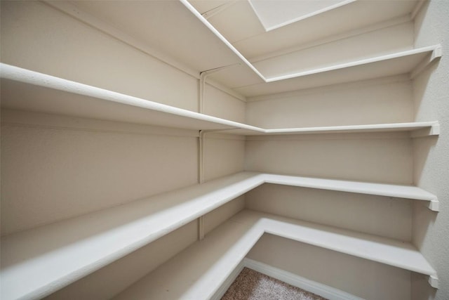view of storage area
