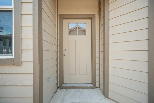 view of entrance to property