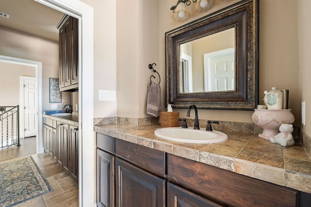 3708 Lajitas, Leander, TX 78641 - bathroom featuring vanity and stone tile flooring