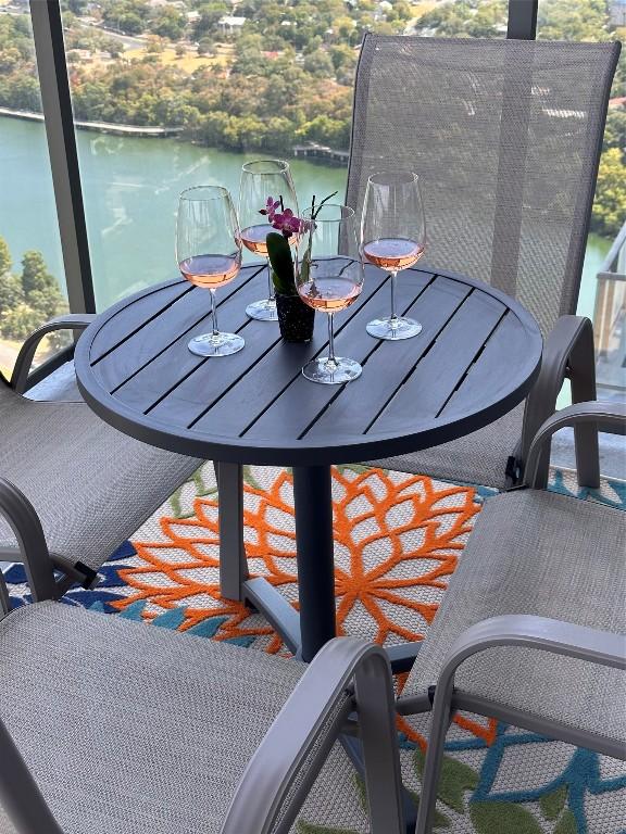44 E Ave Unit 4305, Austin, TX 78701 - balcony featuring a water view