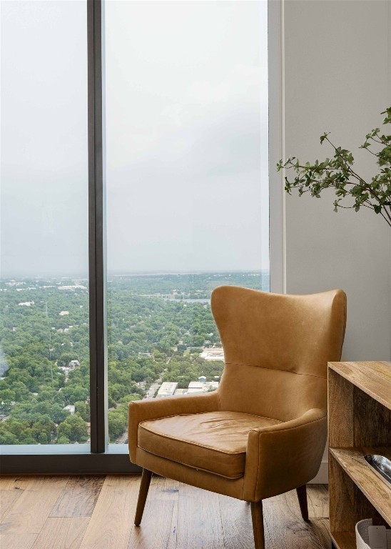 44 E Ave Unit 4305, Austin, TX 78701 - sitting room featuring wood finished floors