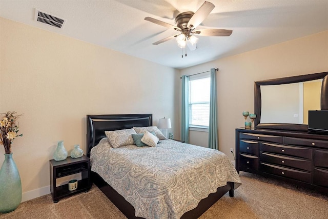 629 Asher Ct, Leander, TX 78641 - carpeted bedroom featuring a ceiling fan and baseboards