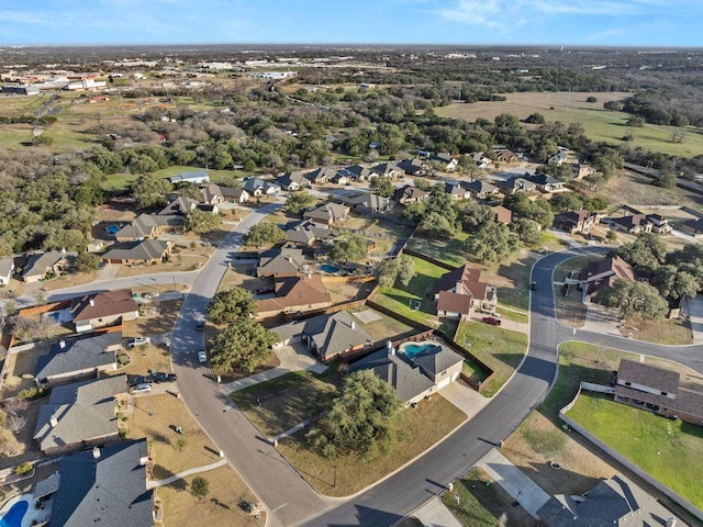 drone / aerial view featuring a residential view