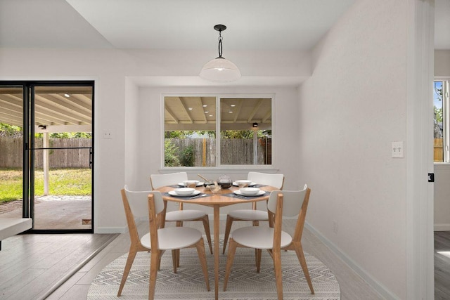 1337 Neans Dr, Austin, TX 78758 - dining space with baseboards and wood finished floors