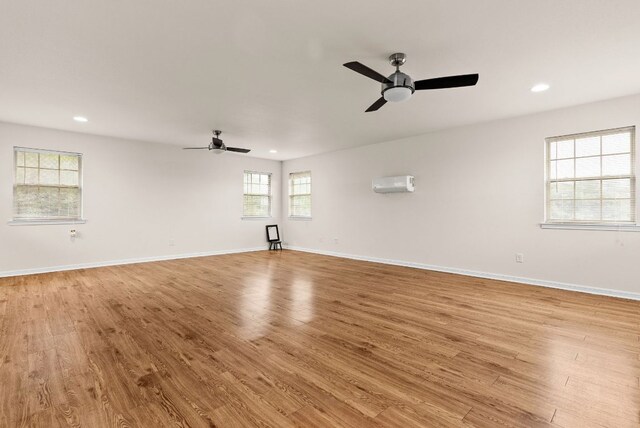 2800 Lomas Rodando Calzada Rd, Kempner, TX 76539 - unfurnished room featuring ceiling fan, light wood finished floors, recessed lighting, and baseboards