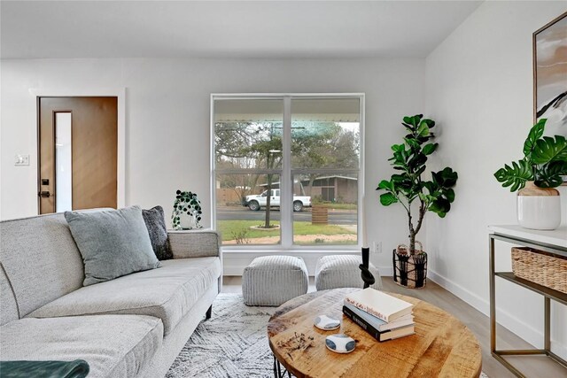 5000 Pack Saddle Pass, Austin, TX 78745 - living area featuring wood finished floors and baseboards