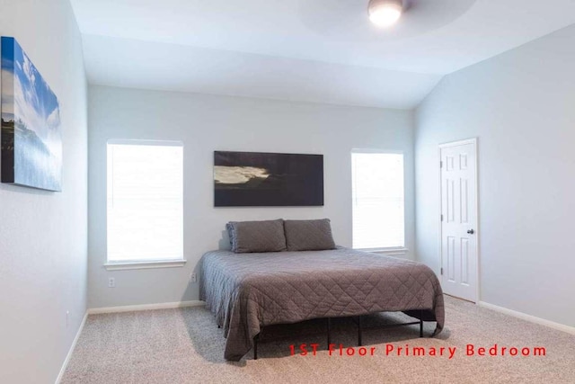 102 Buck Shot Ct, Bastrop, TX 78602 - bedroom with carpet floors, baseboards, and a ceiling fan
