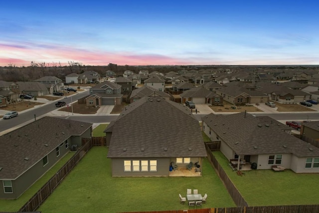209 River Rise Rd, Kyle, TX 78640 - aerial view at dusk of a residential view