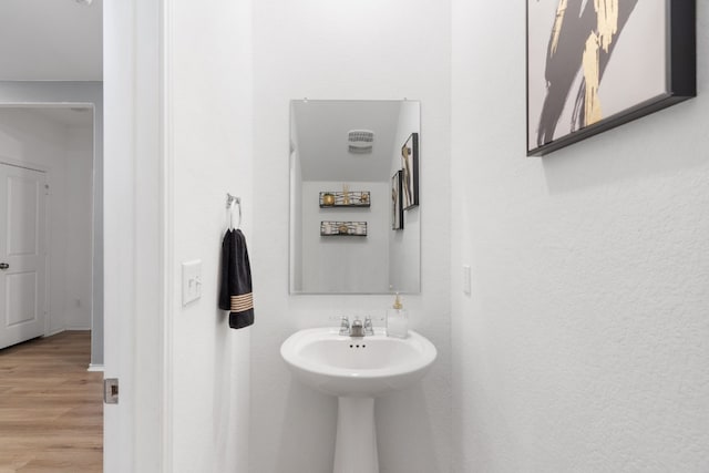 209 River Rise Rd, Kyle, TX 78640 - bathroom with wood finished floors