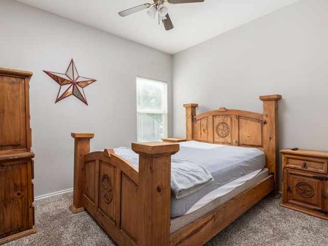 116 Brown St, Hutto, TX 78634 - bedroom featuring carpet flooring, a ceiling fan, and baseboards