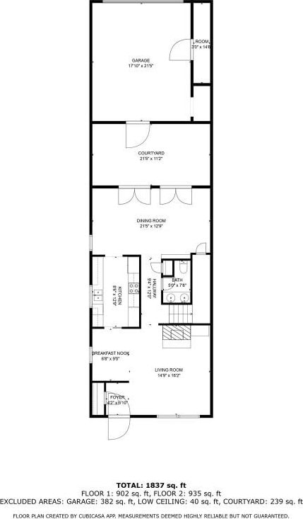 6609 Valleyside Rd, Austin, TX 78731 - view of floor plan / room layout