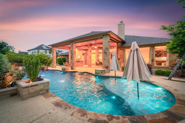 2304 High Lonesome, Leander, TX 78641 - swimming pool featuring a patio area