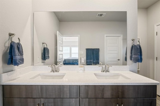 10310 Mager Ln, Hutto, TX 78634 - bathroom featuring double vanity and connected bathroom