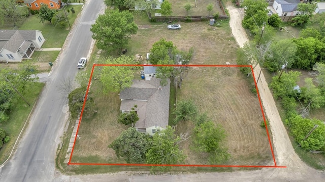 bird's eye view with a residential view