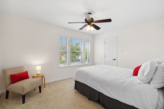 3614 Turkey Path Bnd, Cedar Park, TX 78613 - bedroom with light colored carpet and a ceiling fan