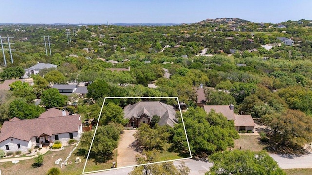 209 El Rio Dr, Lakeway, TX 78734 - aerial view of property's location featuring property parcel outlined