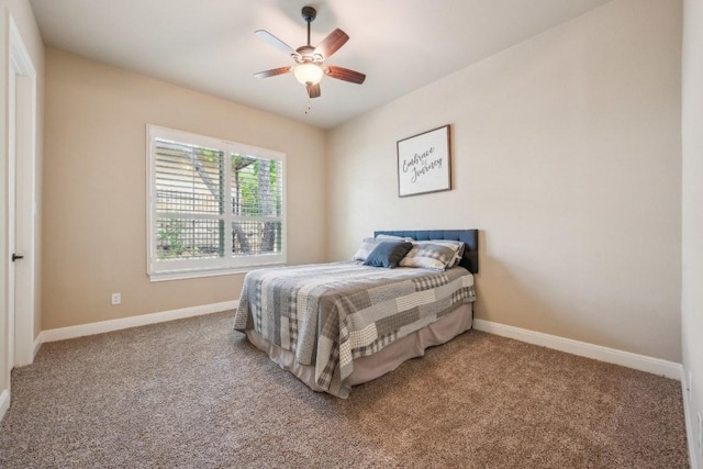 1113 Lions Lair, Leander, TX 78641 - bedroom featuring carpet floors and a ceiling fan