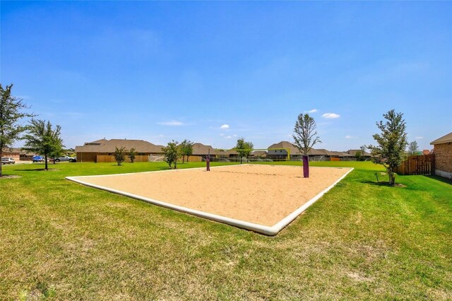 8060 Massa Dr, Round Rock, TX 78665 - view of property's community with volleyball court and a residential view