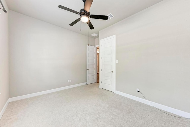 4228 Hannover Way, Round Rock, TX 78681 - spare room featuring light colored carpet and ceiling fan