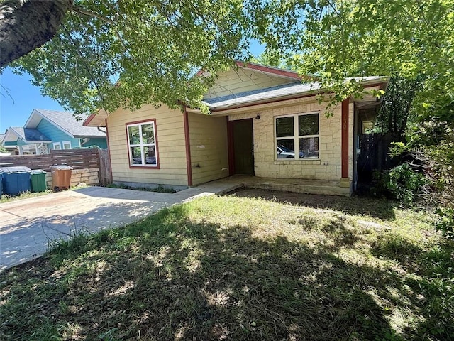7307 Thannas Way, Austin, TX 78744 - view of front of house featuring a patio area